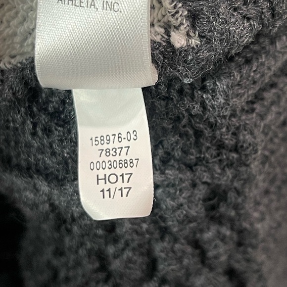 Athleta Madera Merino Wool Blend Chunky Knit Sweater  Gray Sz Xxs - Picture 9 of 14